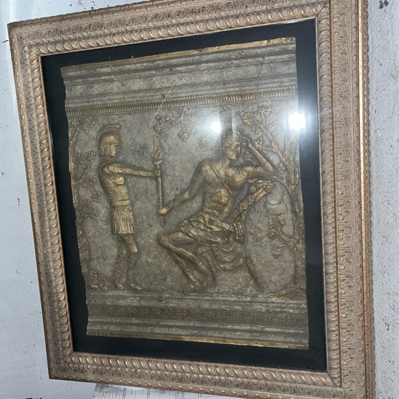 Unique sculpture in a frame unique too - Picture 3 of 4